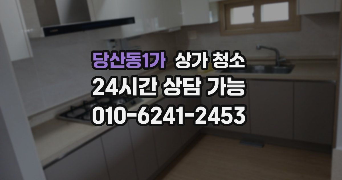 당산동1가 상가 청소