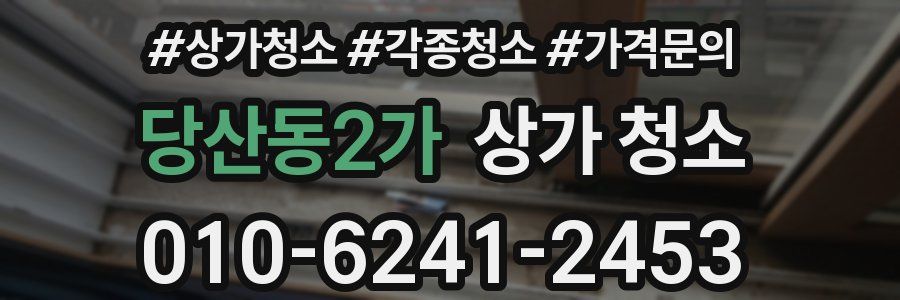 당산동2가 상가 청소