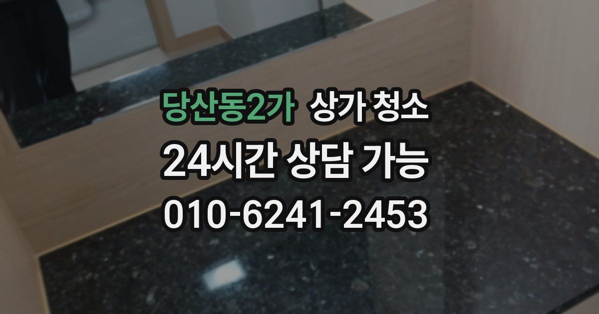 당산동2가 상가 청소