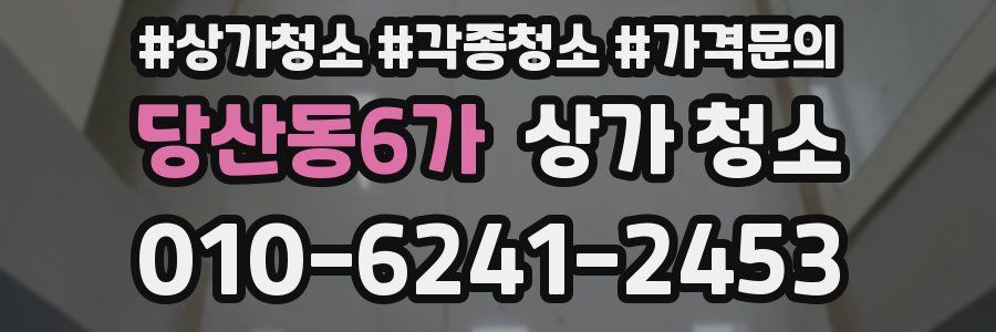 당산동6가 상가 청소