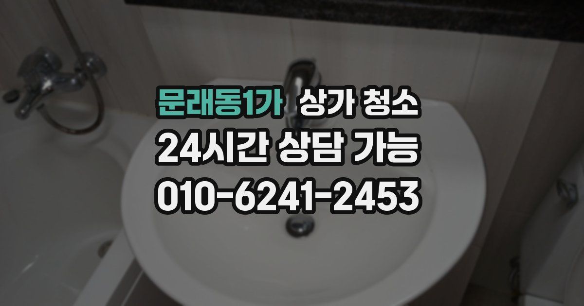 문래동1가 상가 청소