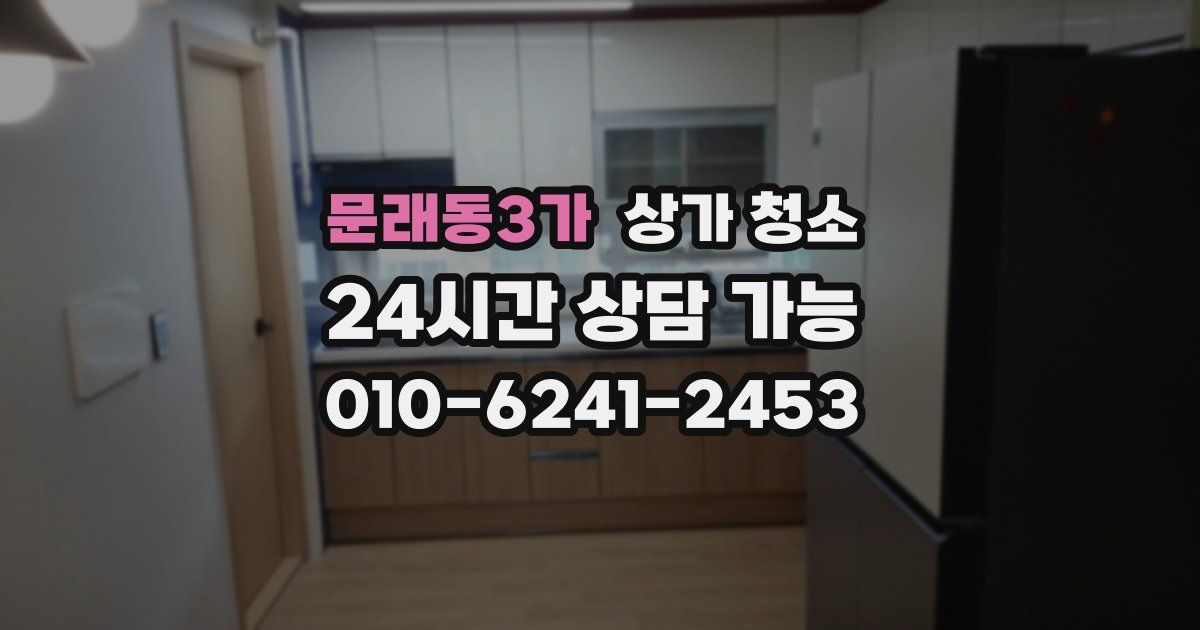 문래동3가 상가 청소