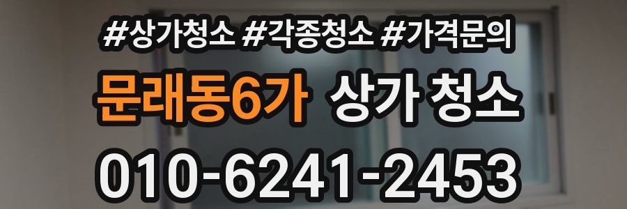 문래동6가 상가 청소