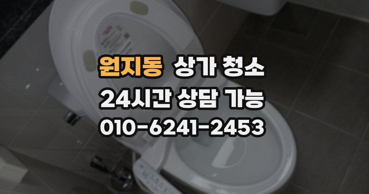 원지동 상가 청소