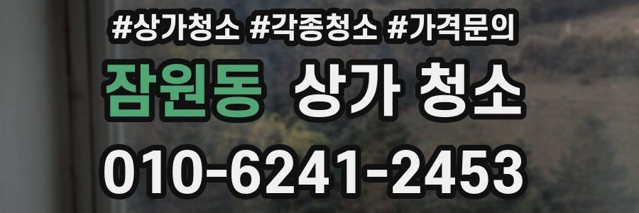 잠원동 상가 청소