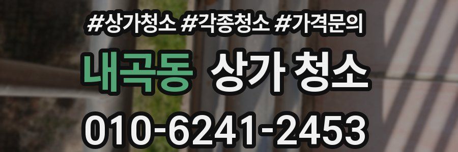 내곡동 상가 청소