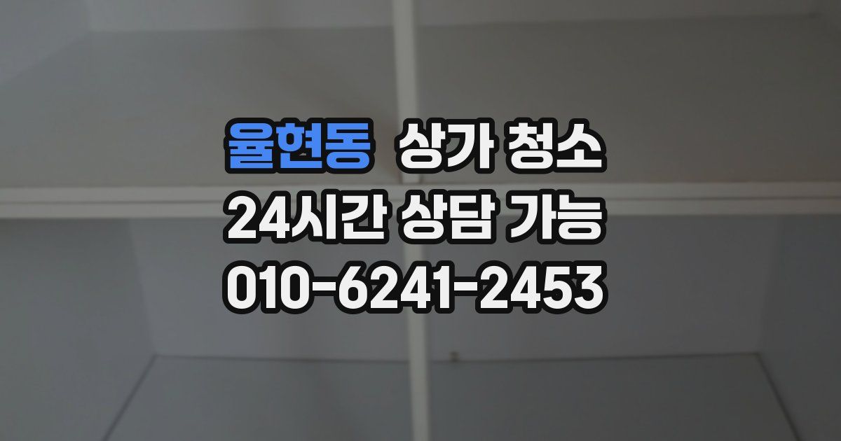 율현동 상가 청소