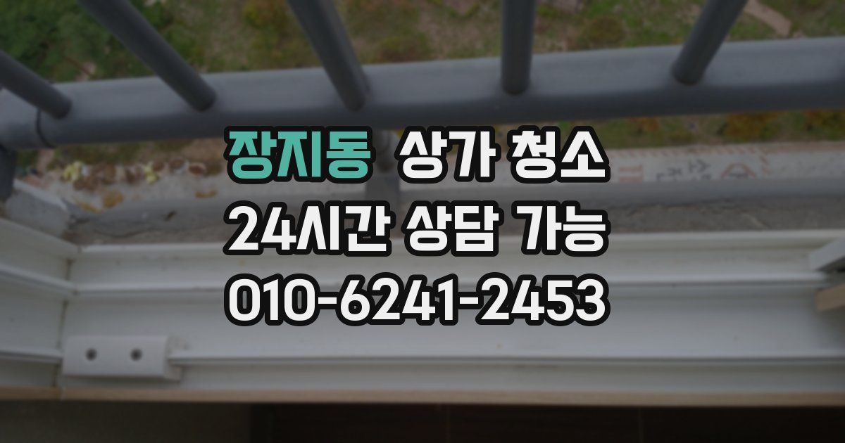 장지동 상가 청소