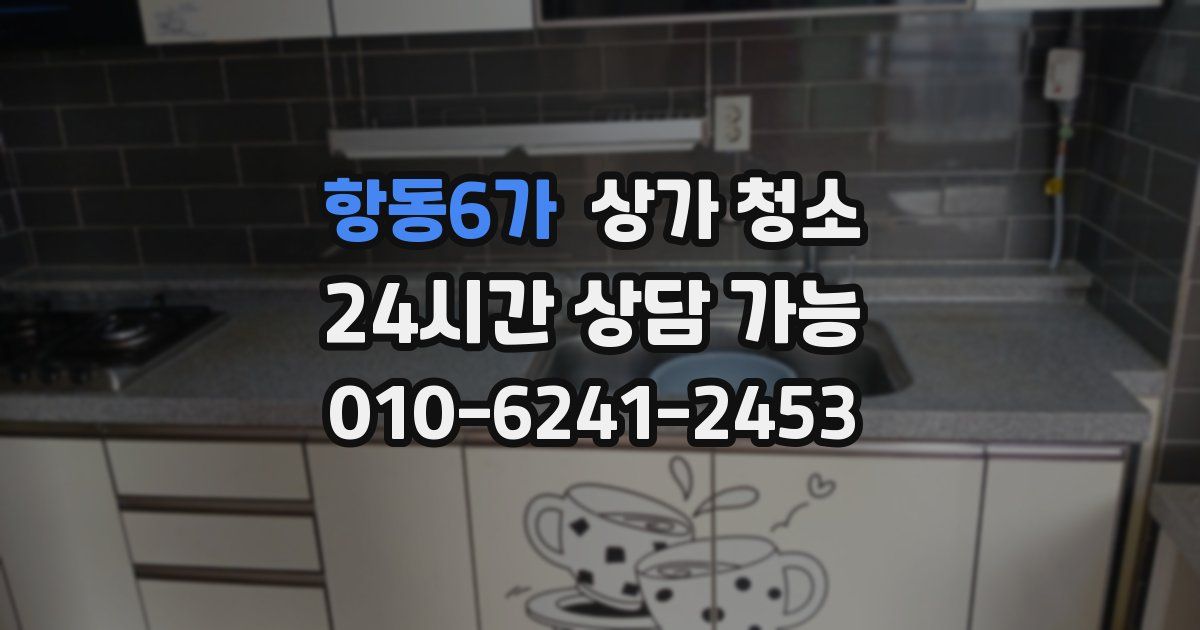 항동6가 상가 청소