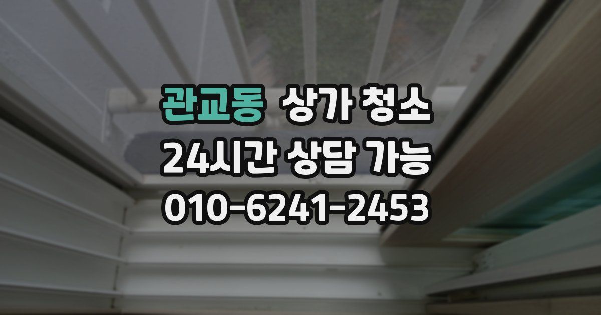 관교동 상가 청소