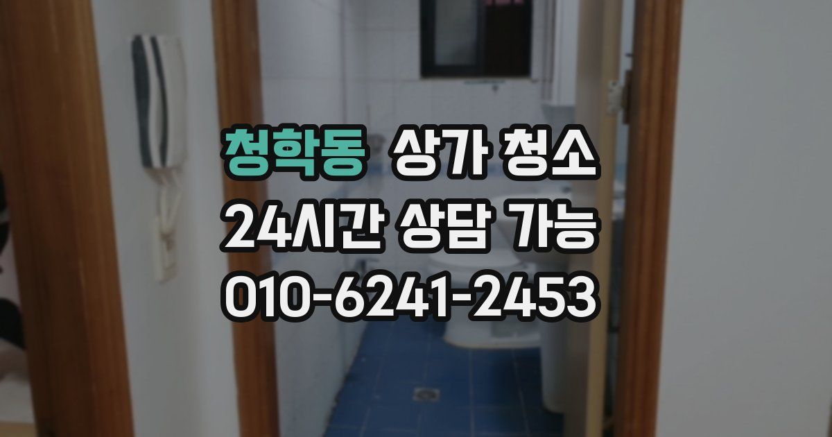 청학동 상가 청소