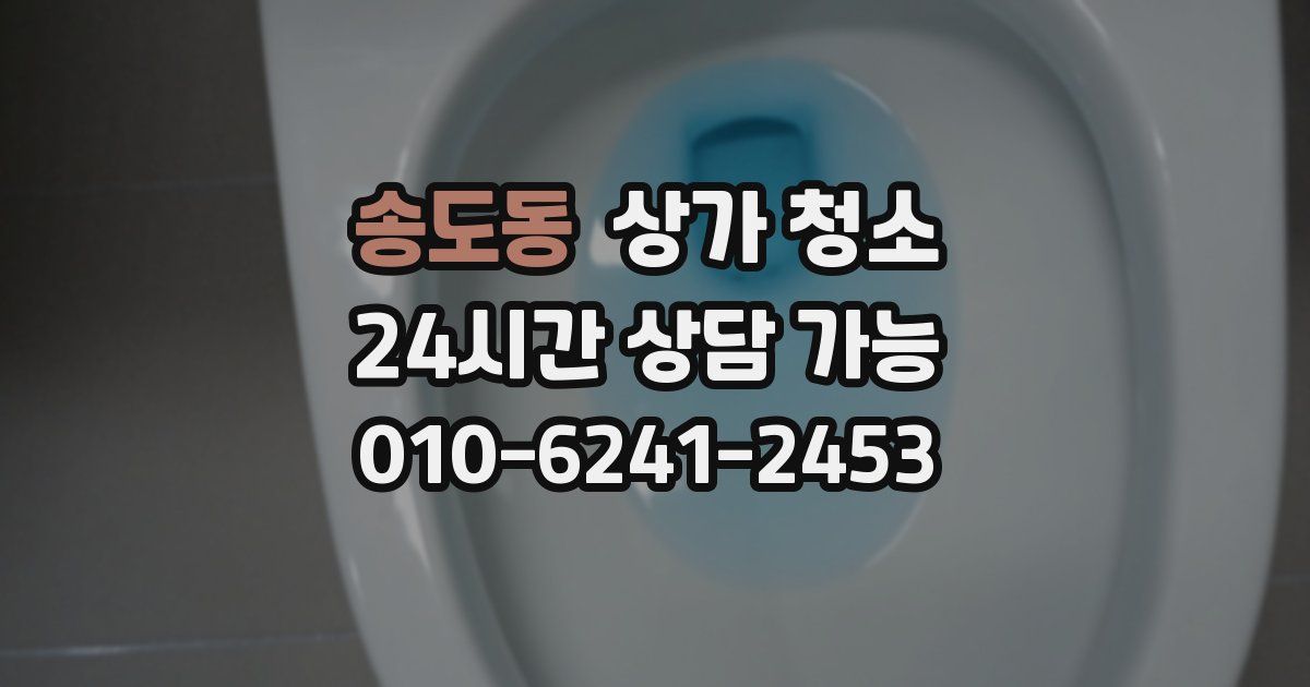 송도동 상가 청소