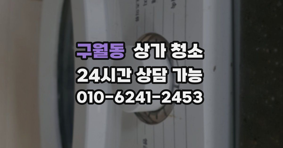 구월동 상가 청소