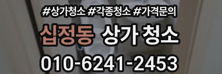 십정동 상가 청소