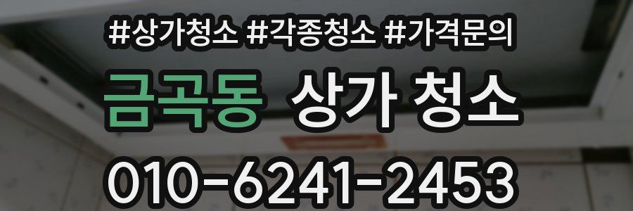 금곡동 상가 청소