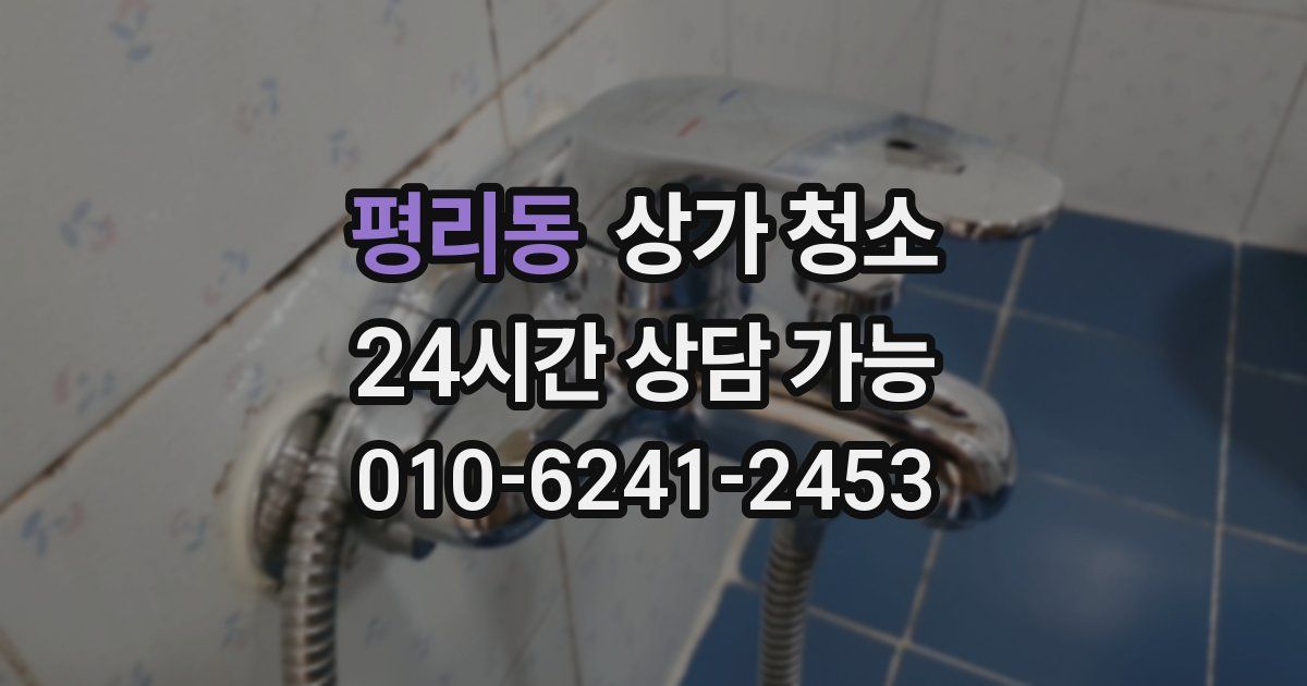 평리동 상가 청소
