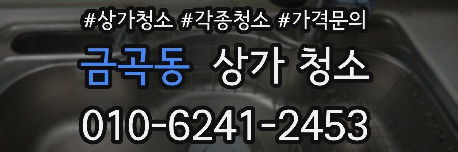 금곡동 상가 청소