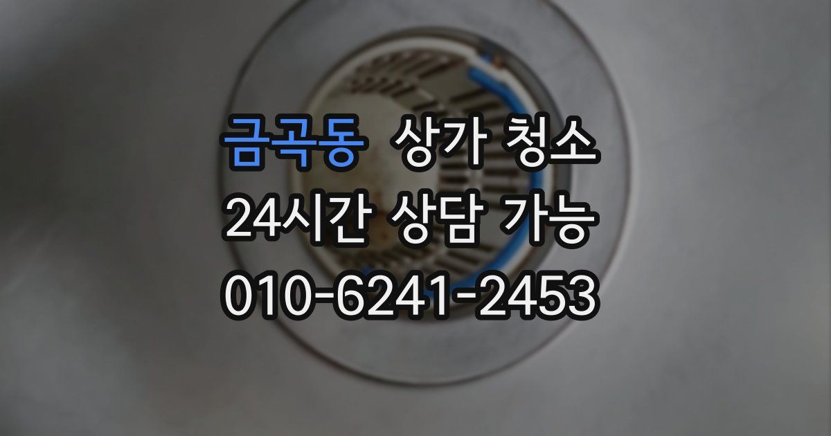 금곡동 상가 청소