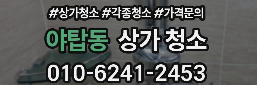야탑동 상가 청소