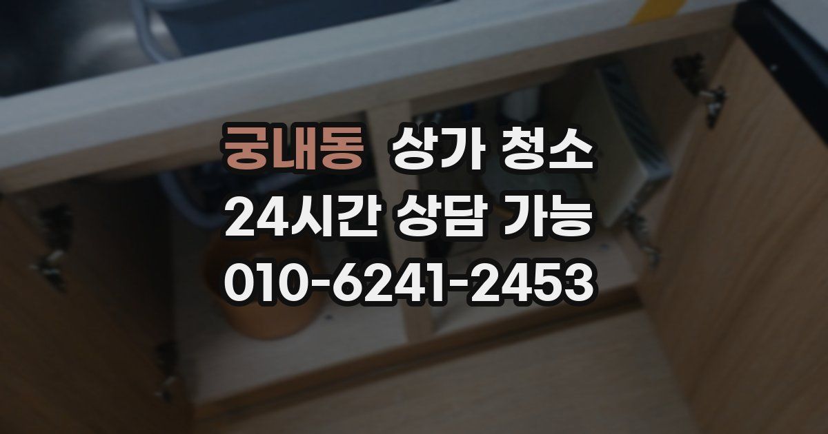 궁내동 상가 청소