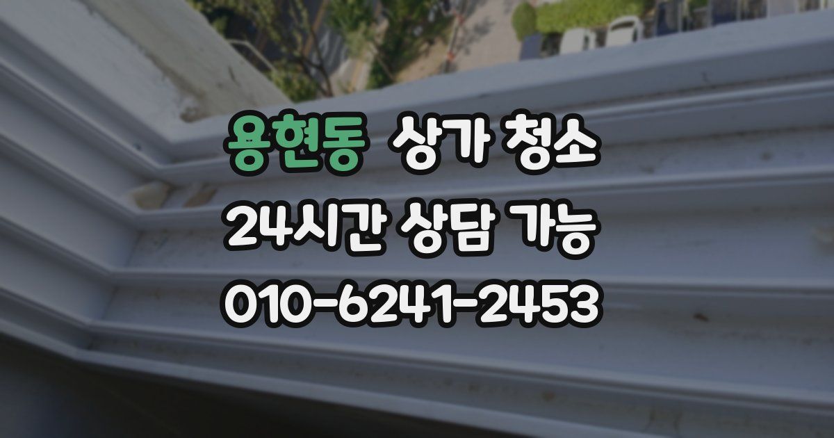 용현동 상가 청소