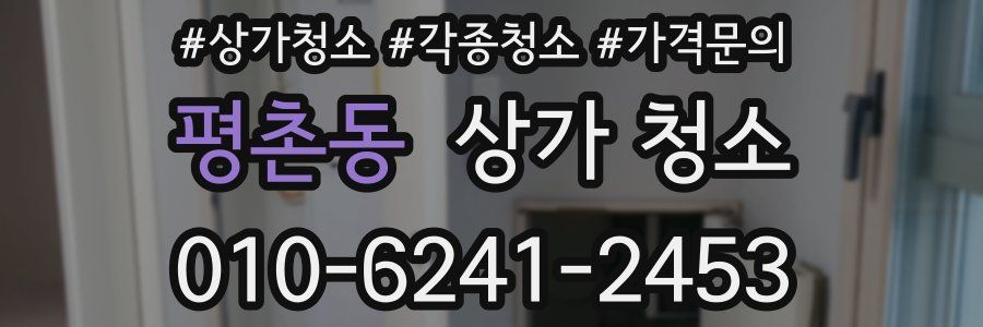 평촌동 상가 청소