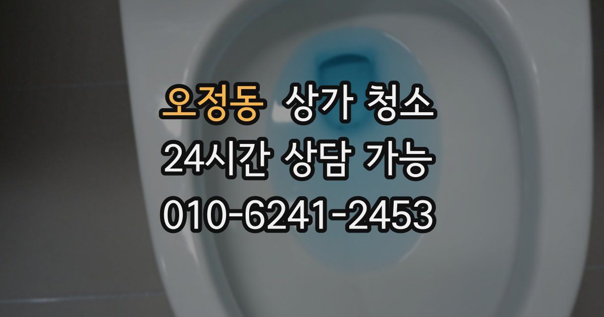 오정동 상가 청소
