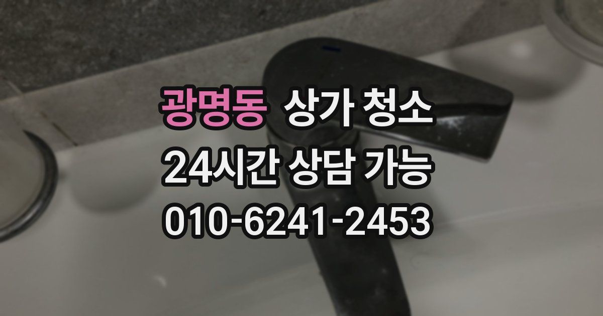 광명동 상가 청소
