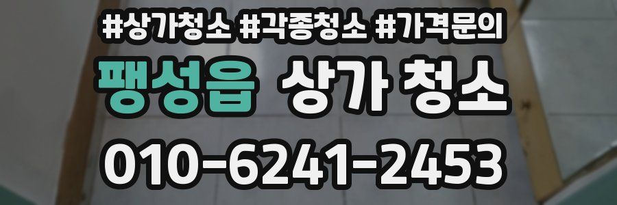 팽성읍 상가 청소