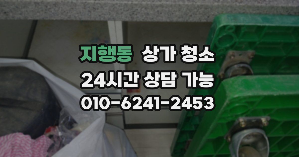 지행동 상가 청소