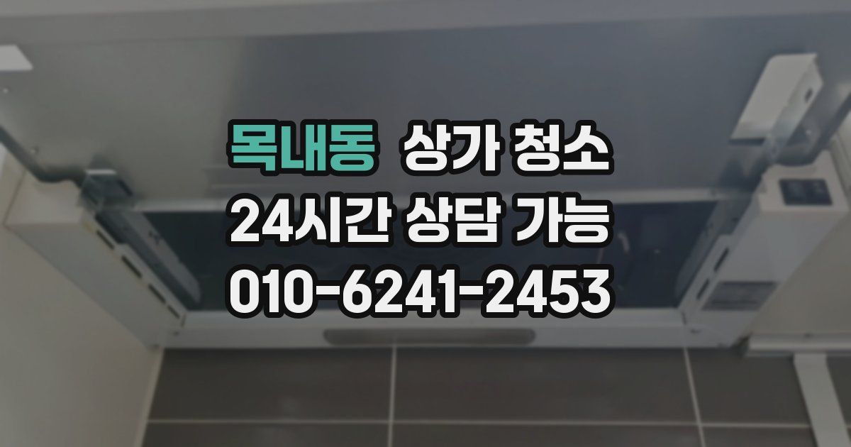 목내동 상가 청소