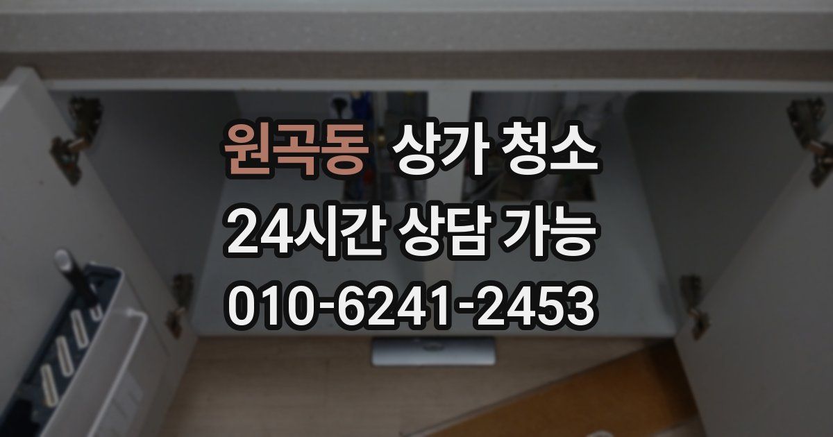 원곡동 상가 청소
