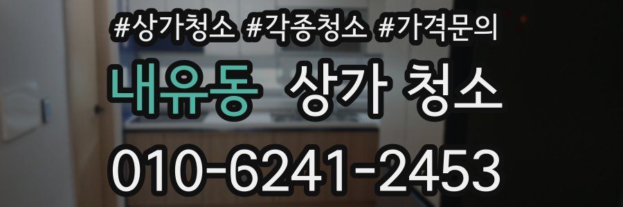 내유동 상가 청소