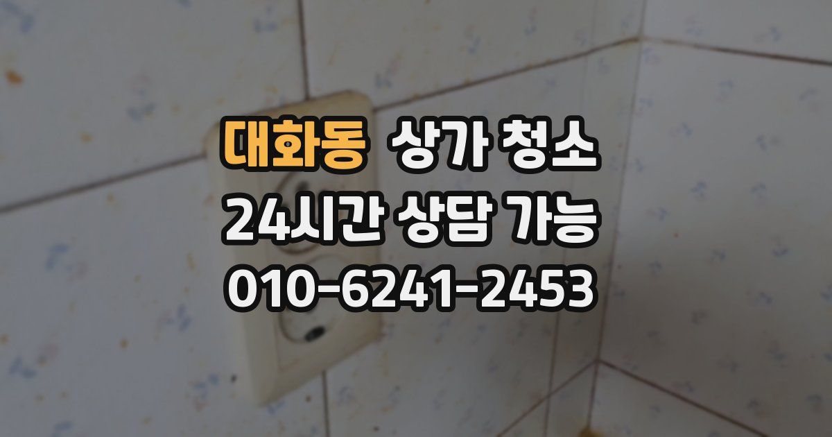 대화동 상가 청소