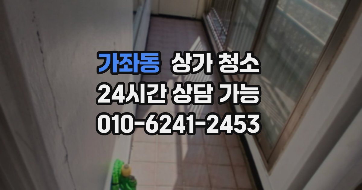 가좌동 상가 청소