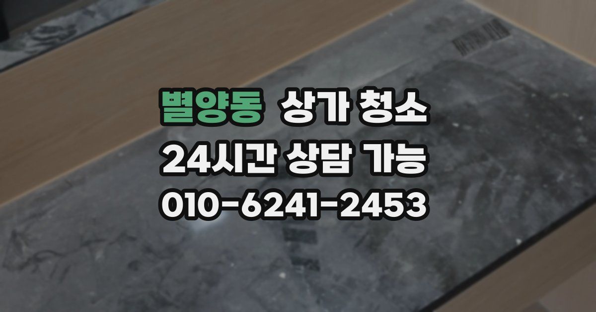 별양동 상가 청소