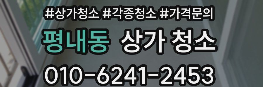 평내동 상가 청소