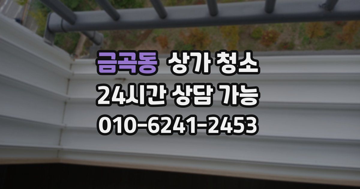 금곡동 상가 청소