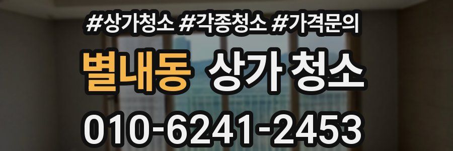 별내동 상가 청소