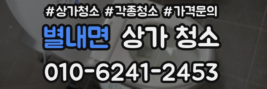 별내면 상가 청소