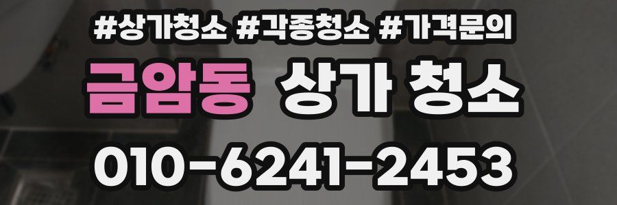 금암동 상가 청소