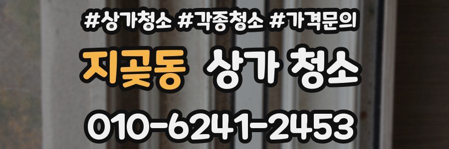 지곶동 상가 청소