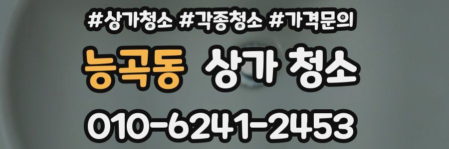 능곡동 상가 청소