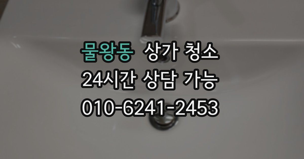 물왕동 상가 청소