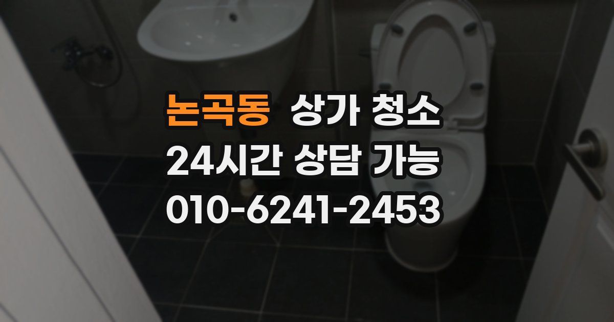 논곡동 상가 청소