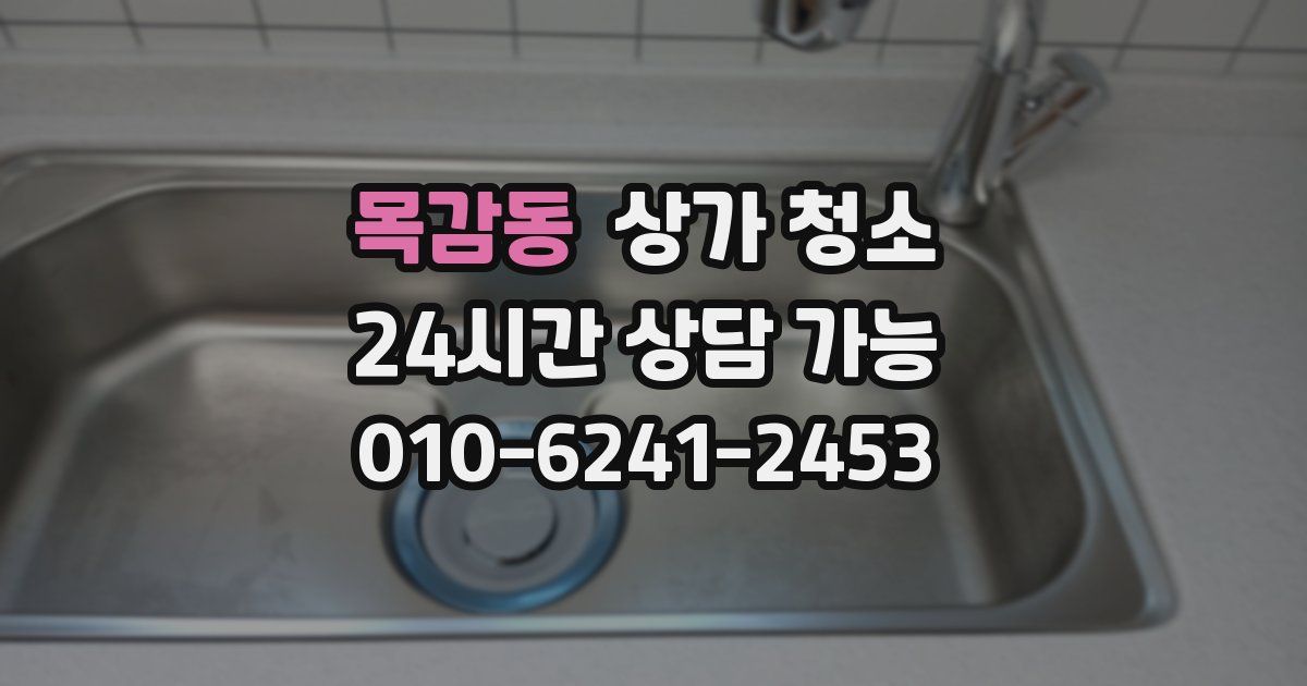 목감동 상가 청소