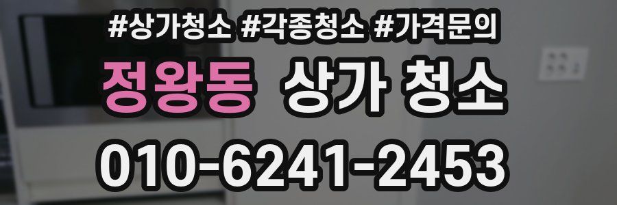 정왕동 상가 청소