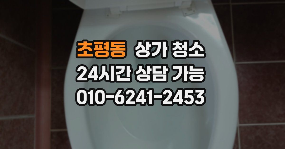 초평동 상가 청소