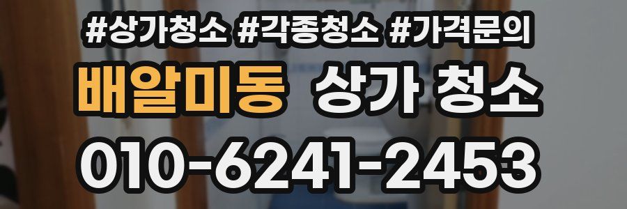 배알미동 상가 청소