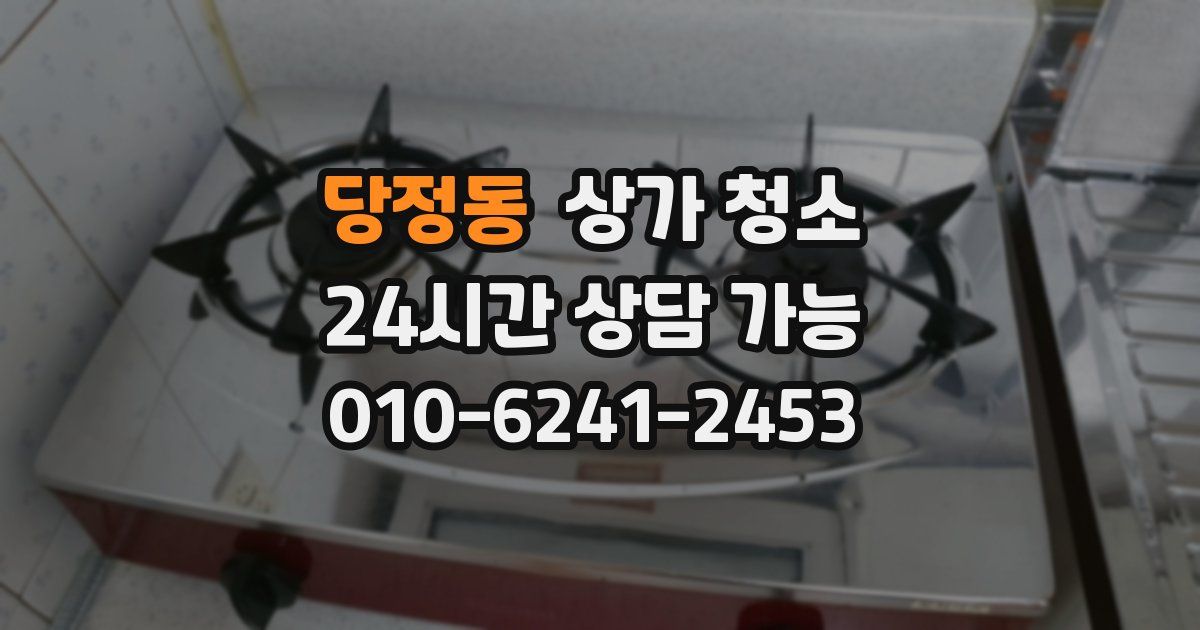 당정동 상가 청소